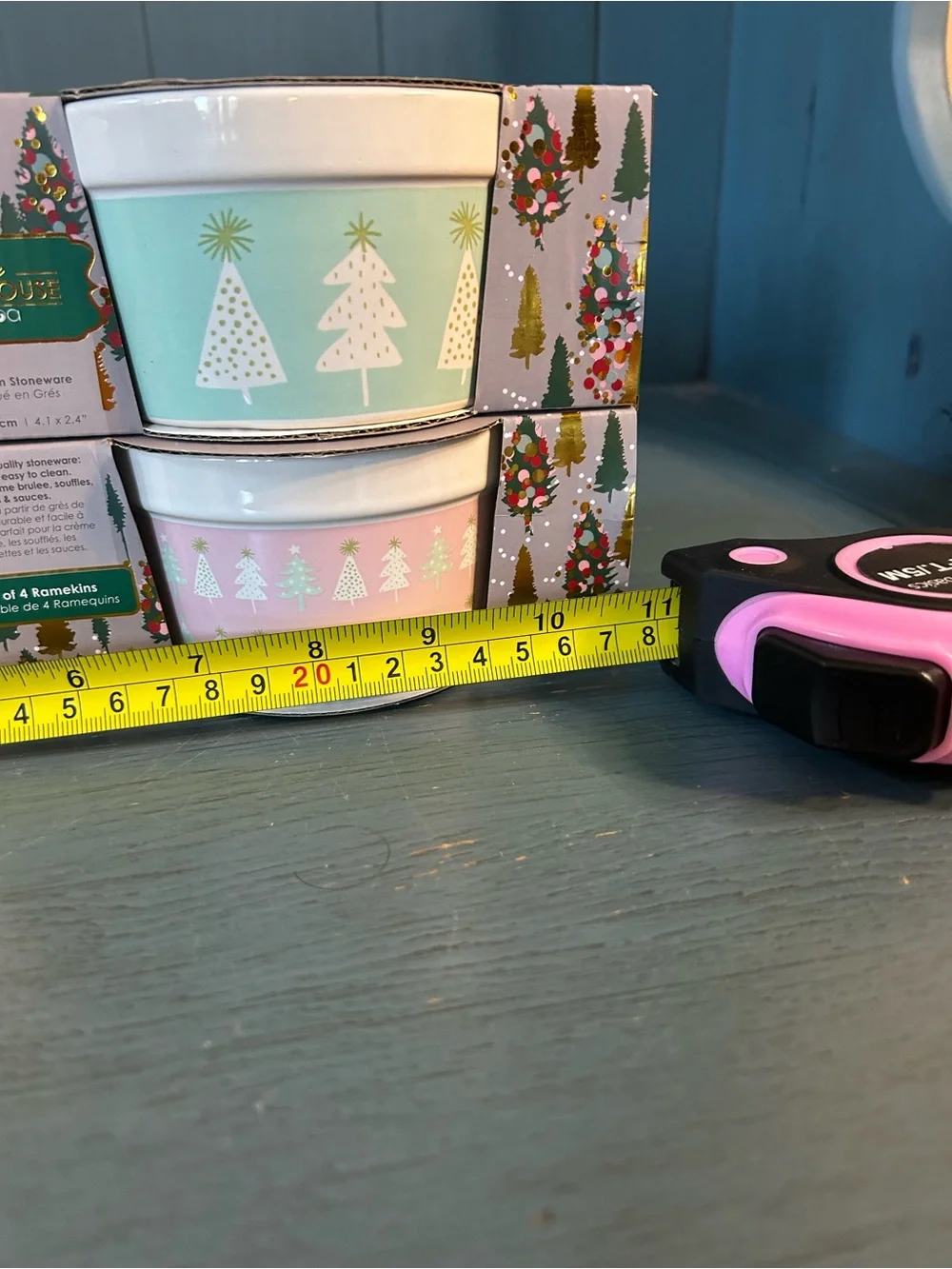 The Bakehouse by Ciroa Holiday Ramekins - Pastel Tree Set of 4 - New